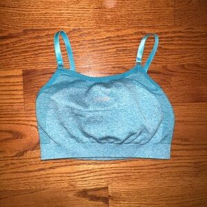 Gymshark Blue Sports Bra Moisture-Wicking Adjustable Straps